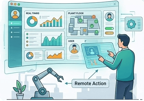 Dashboard interattiva e controllo remoto